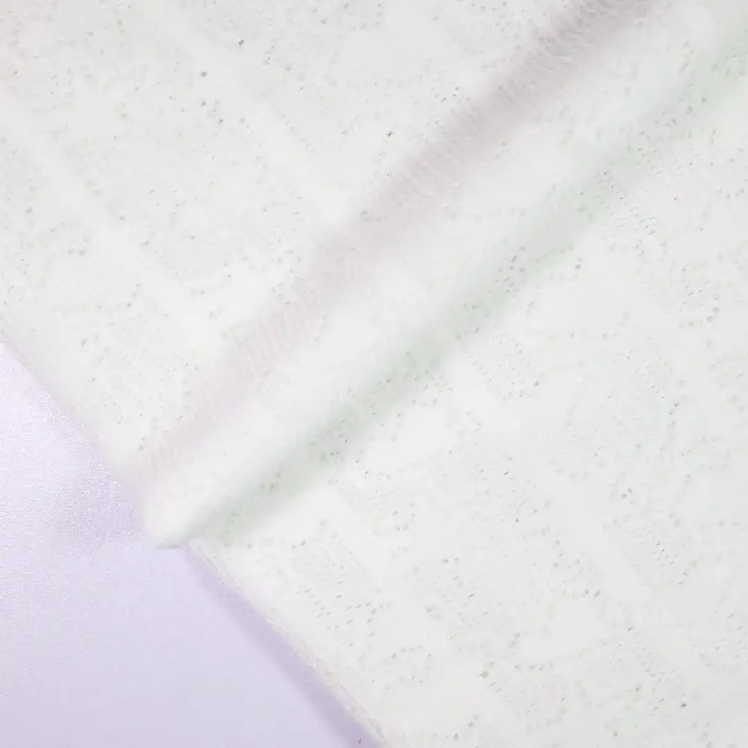 China Fabric for T-Shirt,Skirt,Strap Midi Dress Lace Knit Fabric Polyester Spandex rice color buy from China wholesaler bulk order at wholesale price free worldwide shipping Alibaba