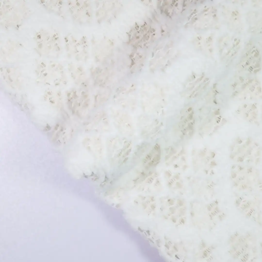 China Fabric for Skirt,Hoodie,Sleeveless Corset Midi Dress Lace Knit Fabric Polyester Cotton rice color buy from China wholesaler bulk order at wholesale price free worldwide shipping Alibaba