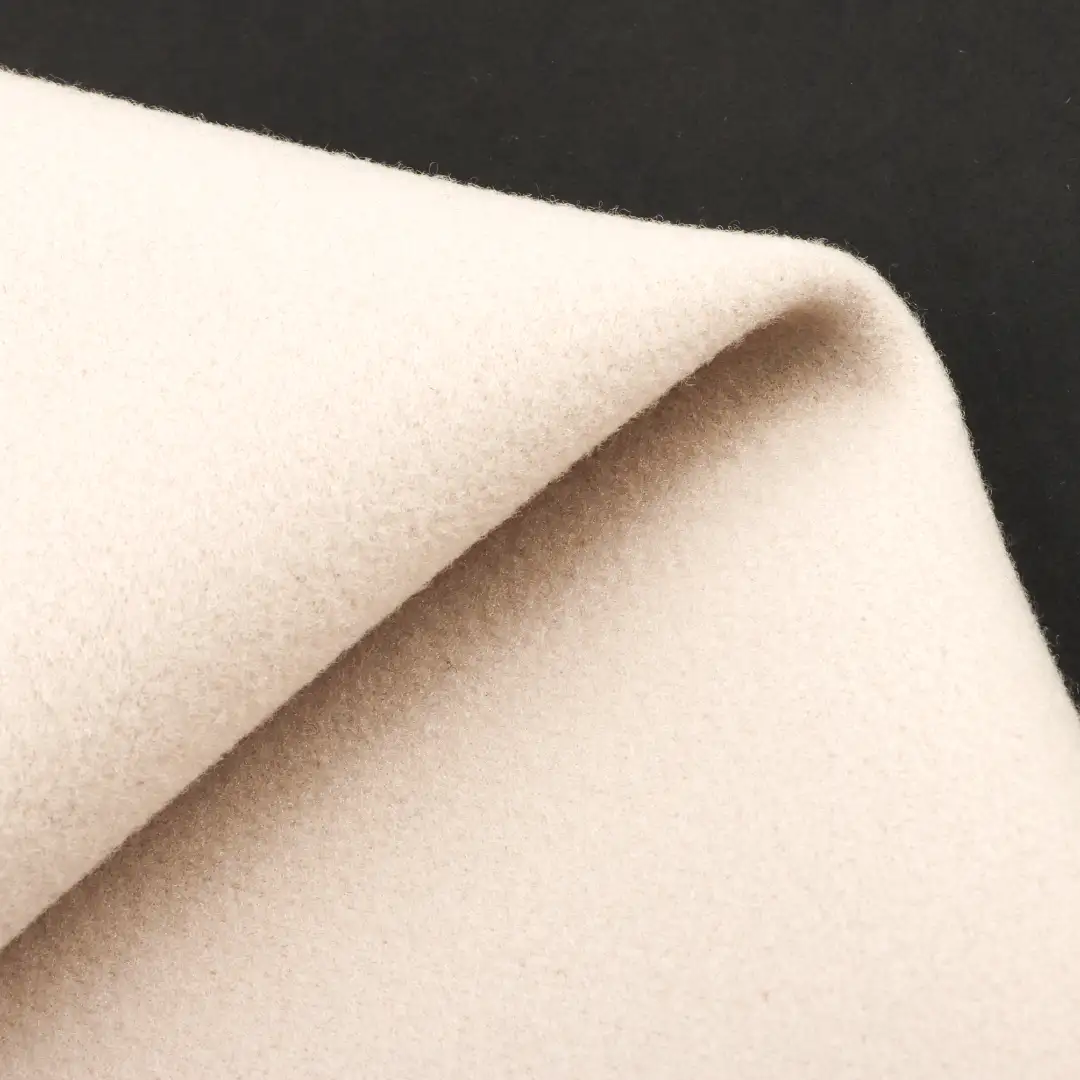 China Fabric for Padded Jacket,Overcoat,Fringe Jacket,Double-Breasted Coat,Kids Double-Breasted A-Line Binding Long Coat Woolen Cut Velvet Woolen Polyester Acrylic Rayon Beige color buy from China wholesaler bulk order at wholesale price free worldwide shipping Alibaba