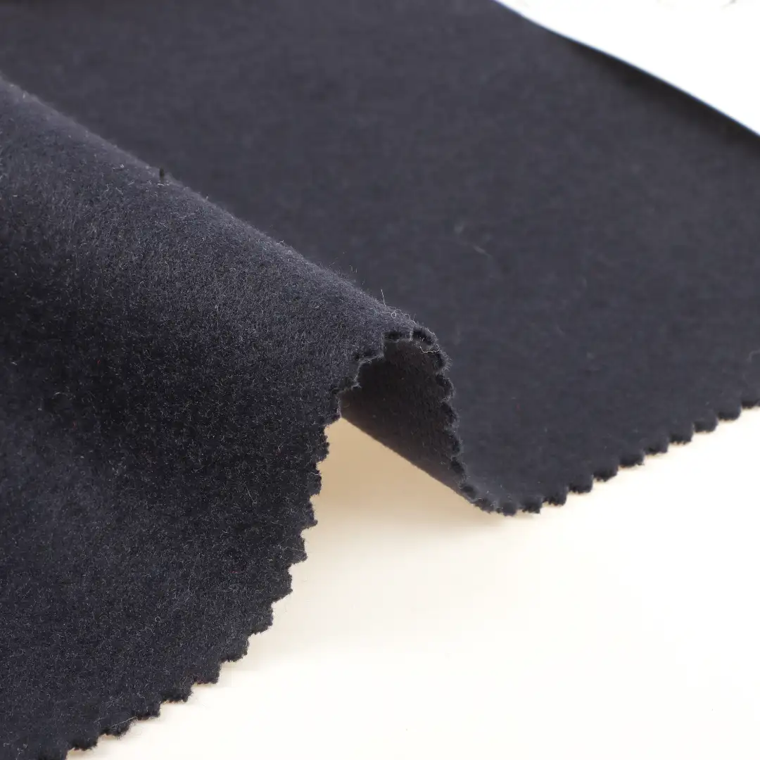 China Fabric for Jackets,Trench Coat,Overcoat,Suit,Waist coat Knit Woolen Fabric Woolen Polyester NAVY color buy from China wholesaler bulk order at wholesale price free worldwide shipping Alibaba