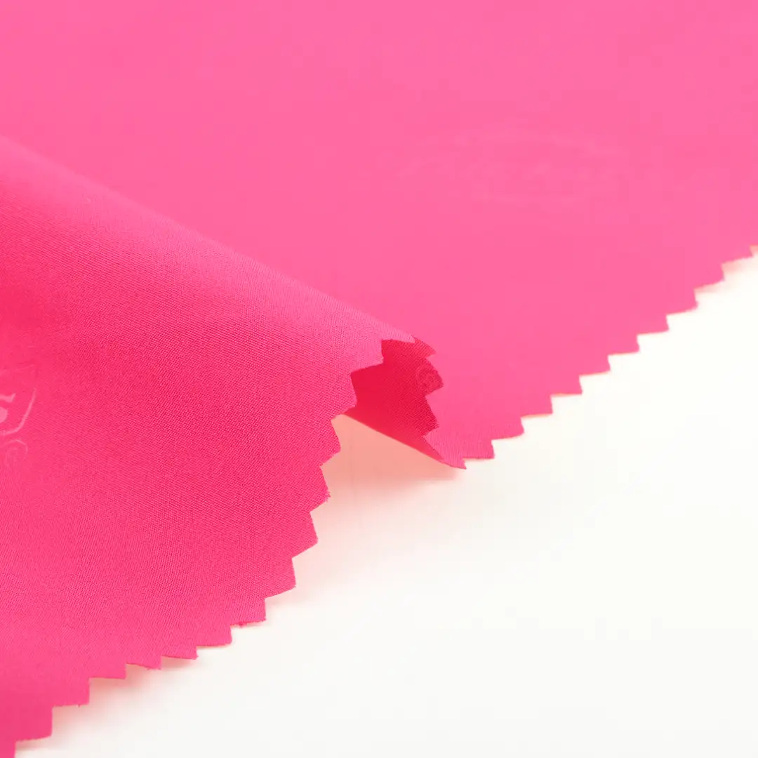 China Fabric for Down Jacket,Light Jacket Polyester Pongee Synthetic Woven Fabric Polyester RED ORANGE color buy from China wholesaler bulk order at wholesale price free worldwide shipping Alibaba