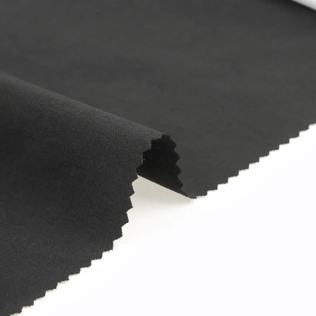 China Fabric for Pants,Jackets,Down Jacket,Padded Jacket Four-way Stretch (Bi-Stretch) Woven Blended Fabric Polyester Spandex BLACK color buy from China wholesaler bulk order at wholesale price free worldwide shipping Alibaba