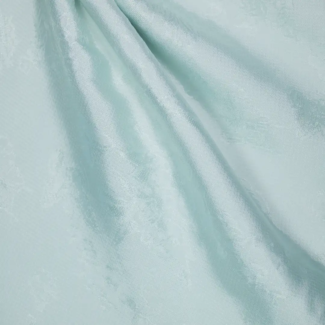 China Fabric for Shirt,Skirt,Backless Beach Dress,Sleeveless Puffy Mini Dress Jacquard Woven Blended Fabric Viscose Nylon cyan color buy from China wholesaler bulk order at wholesale price free worldwide shipping Alibaba