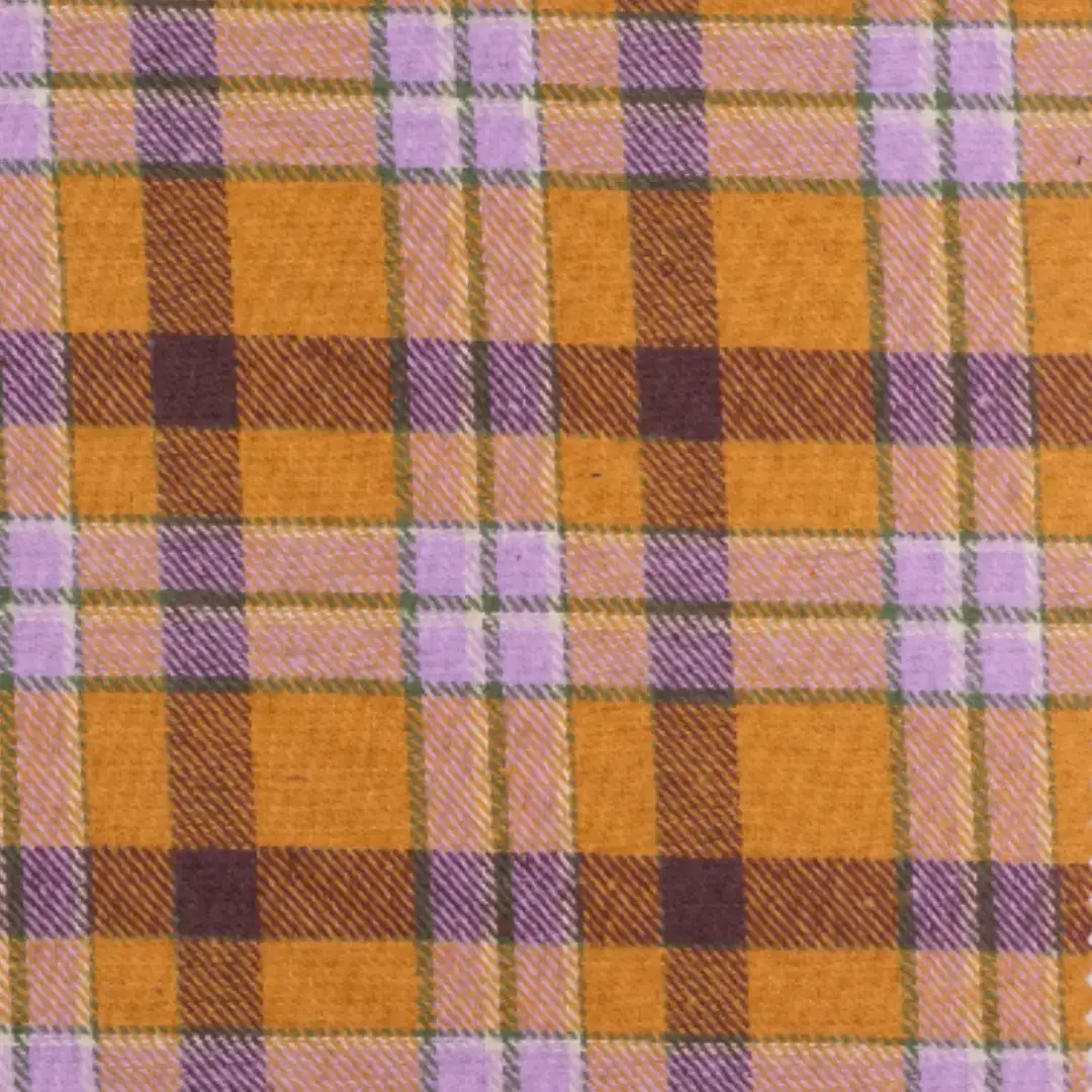 China Fabric for Shirt,Cropped V-Neck Shirt,Womens Slim Fit Shirt Yarn Dyed Check Natural Woven Fabric Cotton dark yellow-brown purple color buy from China wholesaler bulk order at wholesale price free worldwide shipping Alibaba