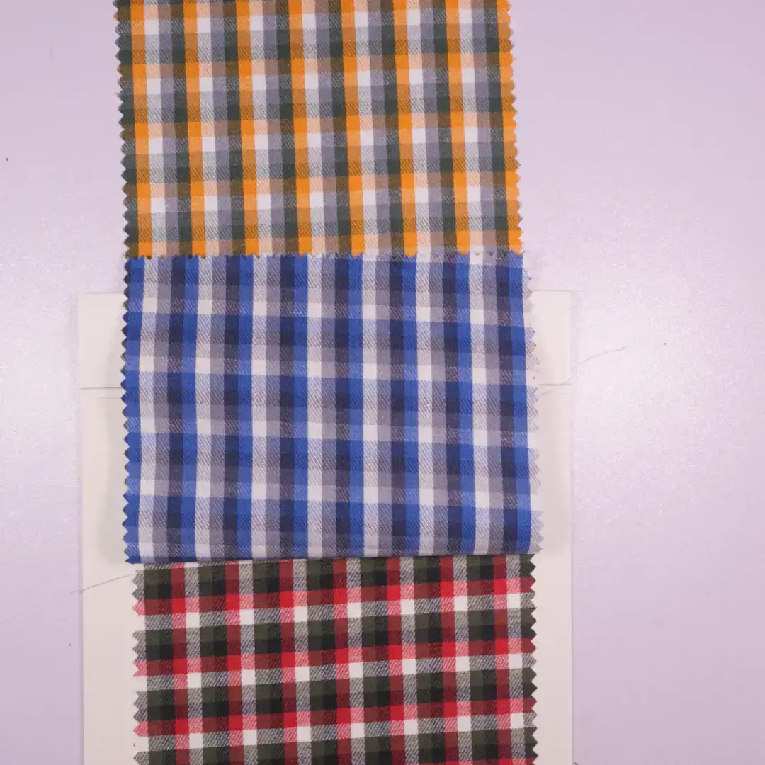 China Fabric for Shirt,Skirt,Tier Midi Shirt Dress Yarn Dyed Check Natural Woven Fabric Cotton dark green-orange color buy from China wholesaler bulk order at wholesale price free worldwide shipping Alibaba