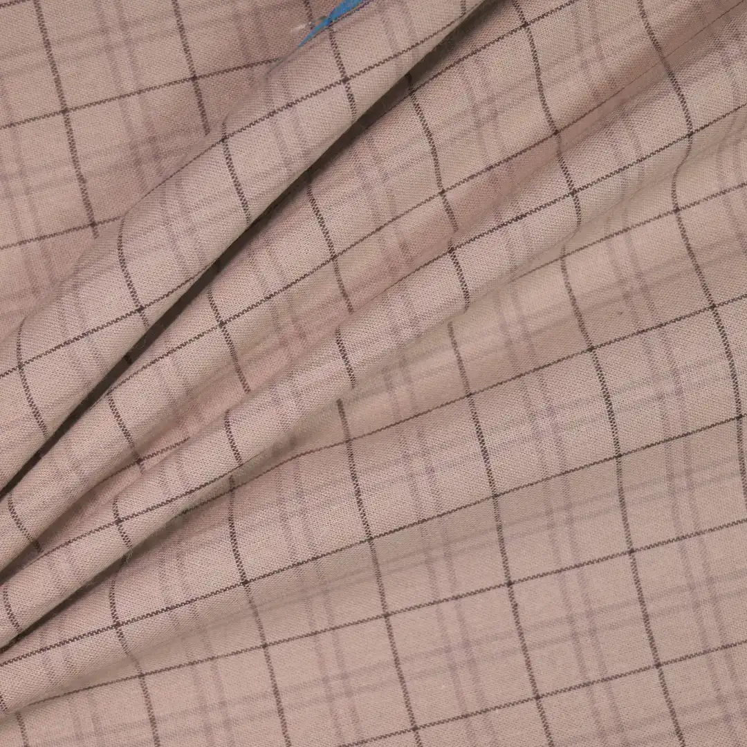 China Fabric for Shirt,Skirt,V-Neck Short Sleeve Shirt V Yarn Dyed Check Woven Blended Fabric Cotton Rayon grey color buy from China wholesaler bulk order at wholesale price free worldwide shipping Alibaba