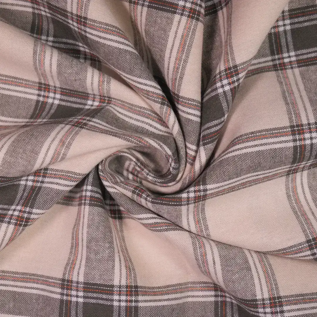 China Fabric for Shirt,Skirt,Sleeveless Waist Shirt,Button Half-Placket Long Sleeve Shirt Yarn Dyed Check Woven Blended Fabric Cotton Rayon grey-black color buy from China wholesaler bulk order at wholesale price free worldwide shipping Alibaba