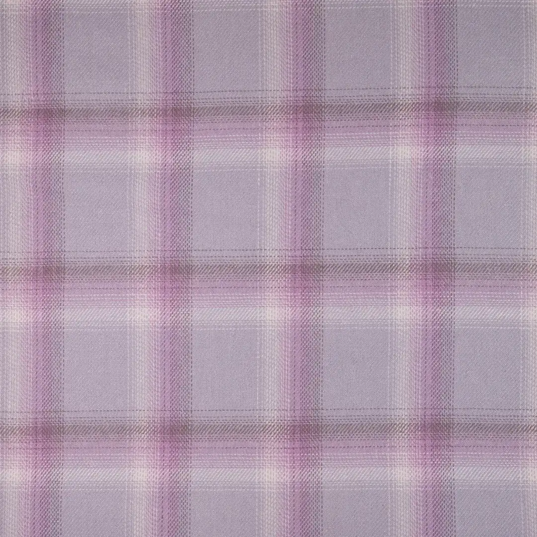 China Fabric for Shirt,Skirt,Womens Slim Fit Shirt Yarn Dyed Check Natural Woven Fabric Cotton Rayon blue-purple color buy from China wholesaler bulk order at wholesale price free worldwide shipping Alibaba