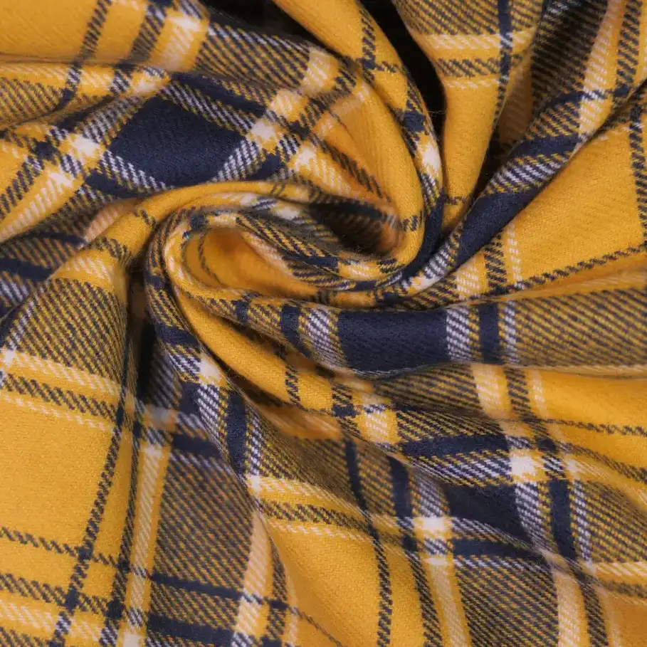 China Fabric for Shirt,Blazer,Overcoat,Uniform Yarn Dyed Check Natural Woven Fabric Cotton yellow-blue color buy from China wholesaler bulk order at wholesale price free worldwide shipping Alibaba