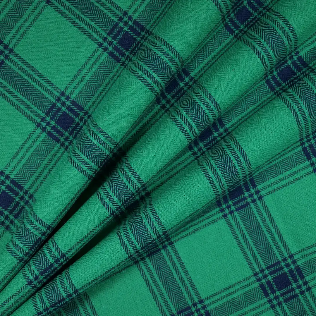 China Fabric for Shirt,Big Pockets Shirt Dress,Button Half-Placket Long Sleeve Shirt Yarn Dyed Check Natural Woven Fabric Cotton green color buy from China wholesaler bulk order at wholesale price free worldwide shipping Alibaba