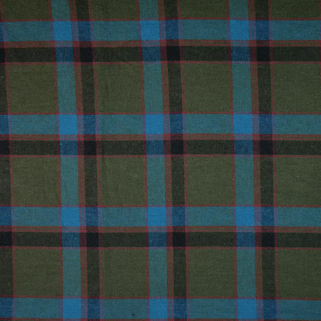 China Fabric for Shirt,Casual Long Sleeve Crop Shirt,Cropped V-Neck Shirt Yarn Dyed Check Natural Woven Fabric Cotton blue green color buy from China wholesaler bulk order at wholesale price free worldwide shipping Alibaba