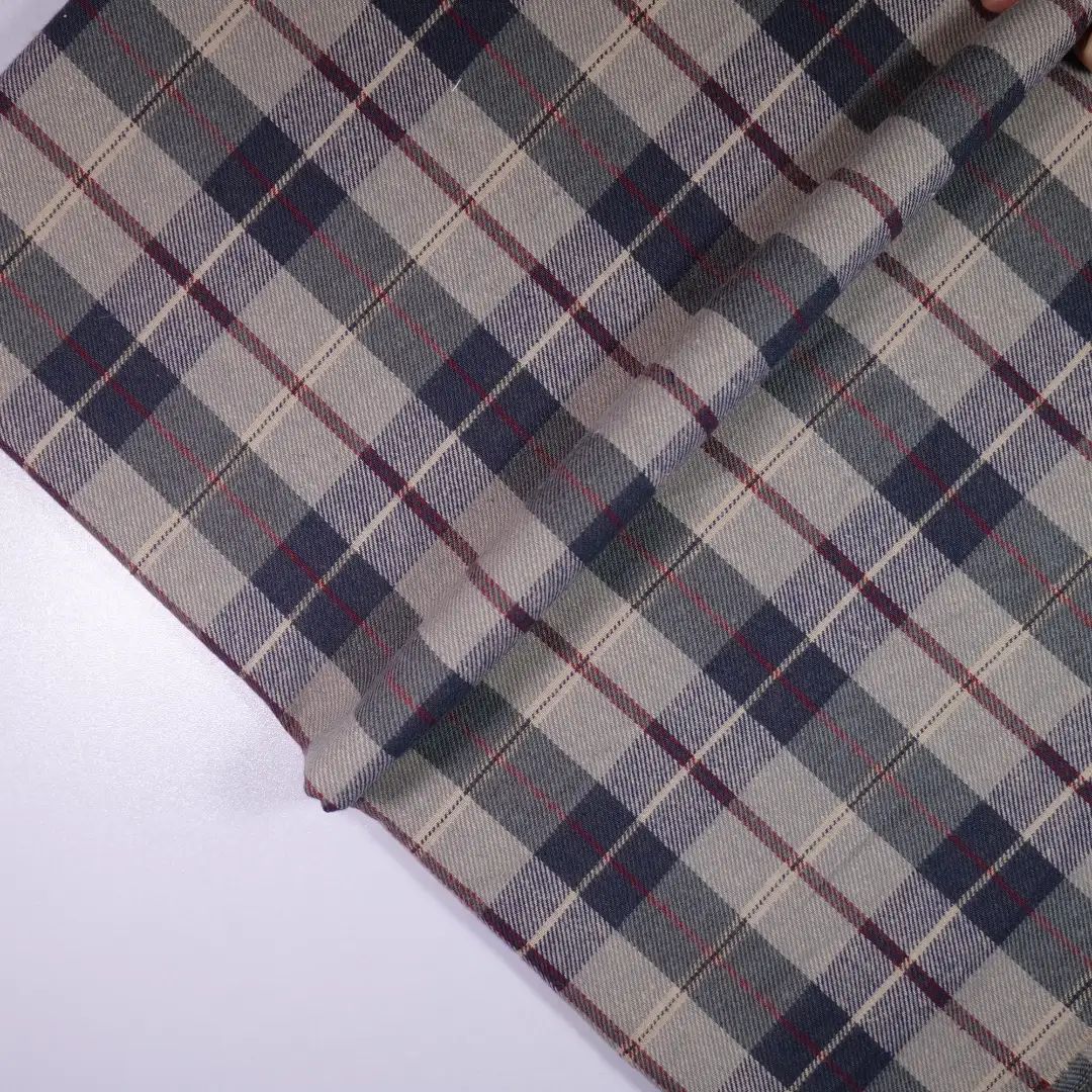 China Fabric for Shirt,Big Pockets Shirt Dress,Womens Slim Fit Shirt Yarn Dyed Check Natural Woven Fabric Cotton grey coffee color buy from China wholesaler bulk order at wholesale price free worldwide shipping Alibaba