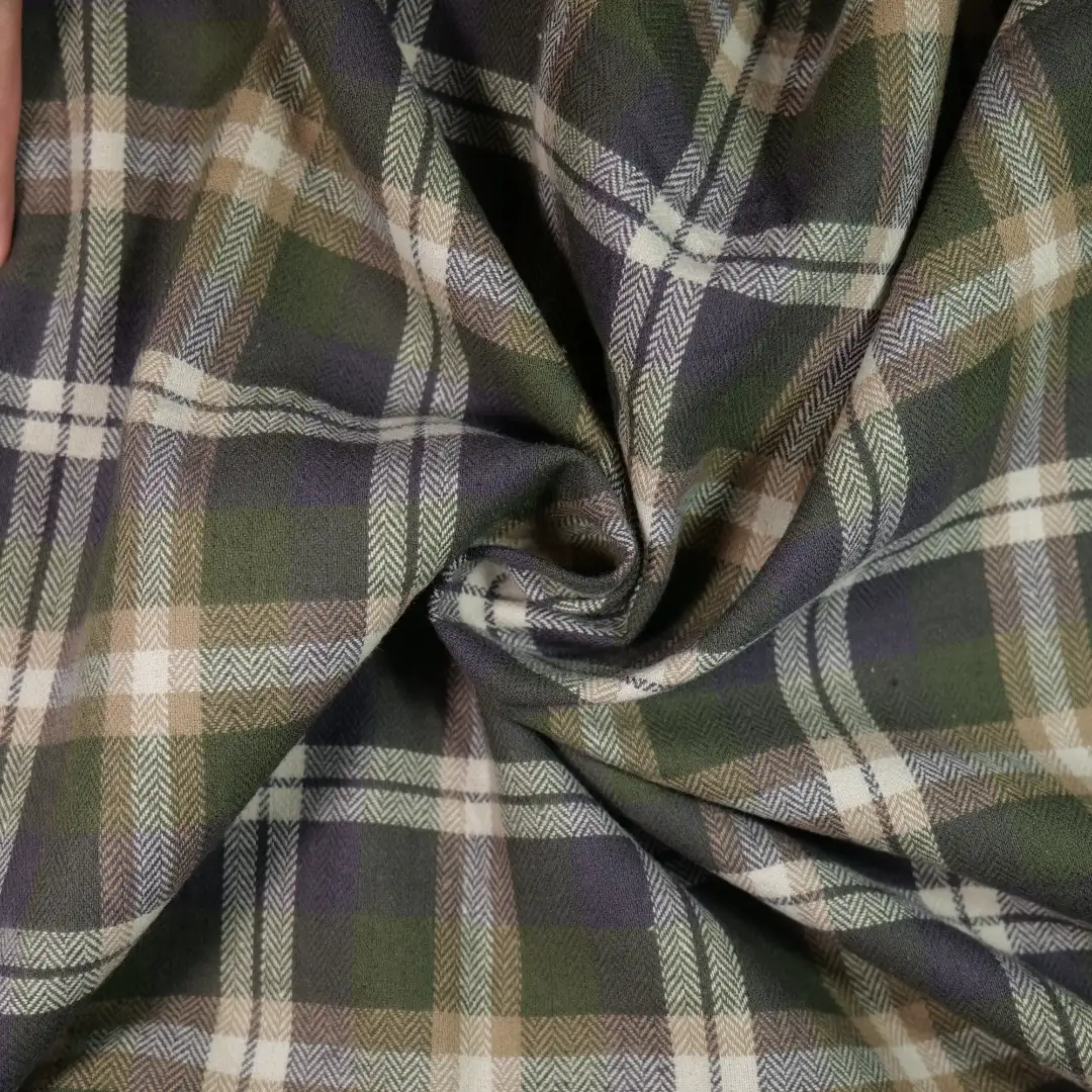 China Fabric for Shirt,Big Pockets Shirt Dress,Womens Stand Collar Shirt Yarn Dyed Check Natural Woven Fabric Cotton dark green  coffee color buy from China wholesaler bulk order at wholesale price free worldwide shipping Alibaba