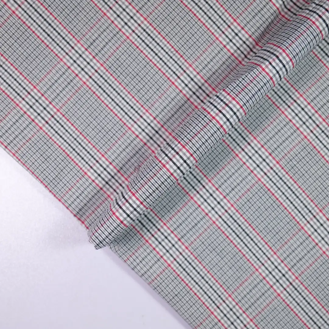 China Fabric for Shirt,Big Pockets Shirt Dress,Womens Slim Fit Shirt Yarn Dyed Check Woven Blended Fabric Cotton Spandex black grey color buy from China wholesaler bulk order at wholesale price free worldwide shipping Alibaba