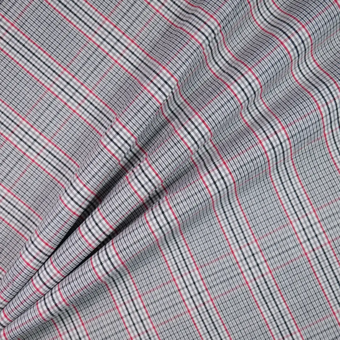 China Fabric for Shirt,Big Pockets Shirt Dress,Womens Slim Fit Shirt Yarn Dyed Check Woven Blended Fabric Cotton Spandex black grey color buy from China wholesaler bulk order at wholesale price free worldwide shipping Alibaba