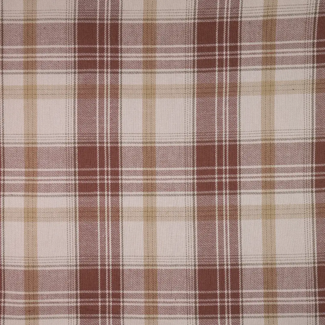 China Fabric for Shirt,Tier Midi Shirt Dress,Womens Slim Fit Shirt,Womens Stand Collar Shirt Yarn Dyed Check Woven Blended Fabric Cotton brown grey color buy from China wholesaler bulk order at wholesale price free worldwide shipping Alibaba