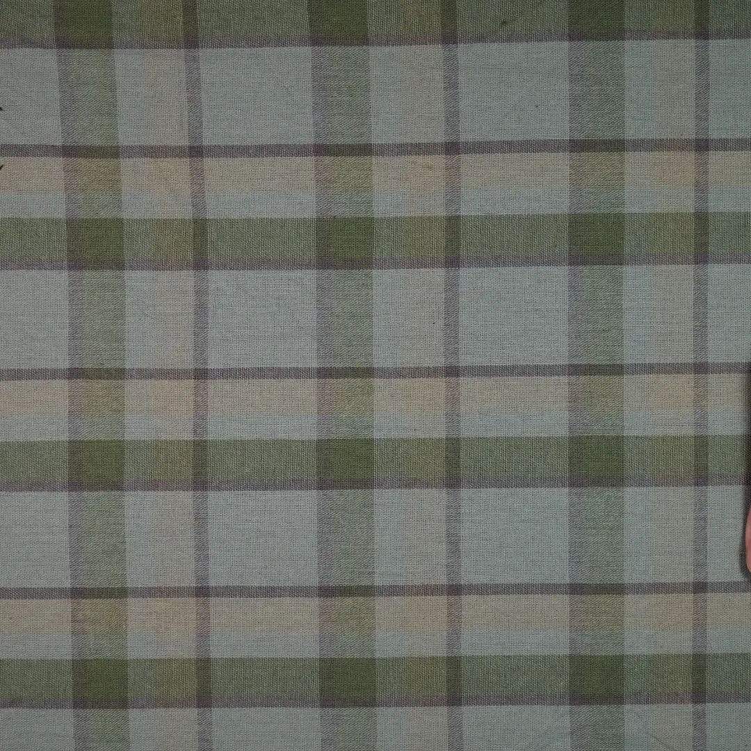 China Fabric for Shirt,Womens Slim Fit Shirt,Womens Stand Collar Shirt Yarn Dyed Check Natural Woven Fabric Cotton green color buy from China wholesaler bulk order at wholesale price free worldwide shipping Alibaba