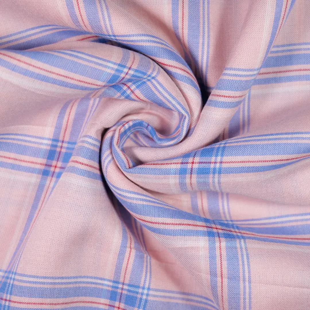 China Fabric for Shirt,Big Pockets Shirt Dress,Womens Slim Fit Shirt Yarn Dyed Check Natural Woven Fabric Cotton pink purple color buy from China wholesaler bulk order at wholesale price free worldwide shipping Alibaba