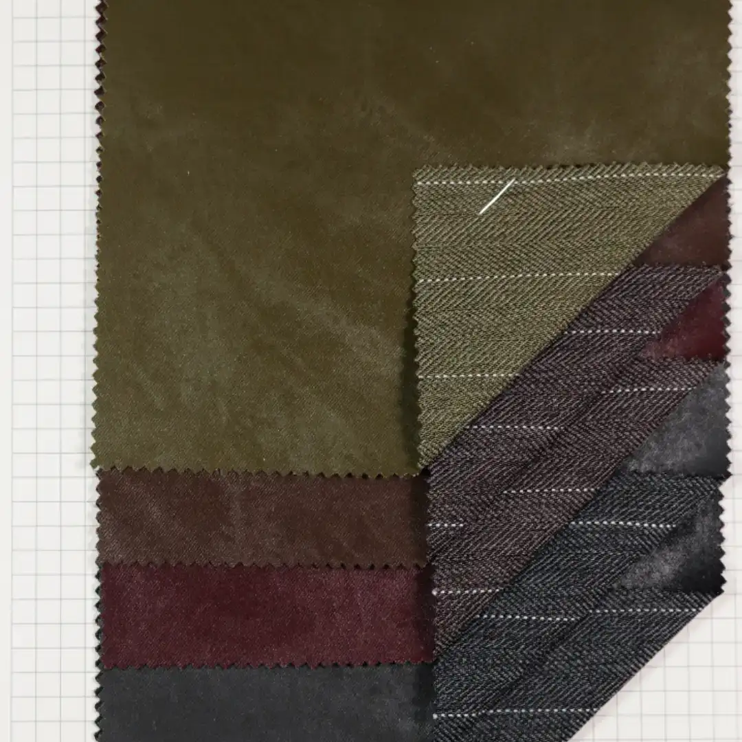 China Fabric for Pants,Jackets Fake Fur Synthetic Woven Fabric Polyurethane (PU) dark red color buy from China wholesaler bulk order at wholesale price free worldwide shipping Alibaba