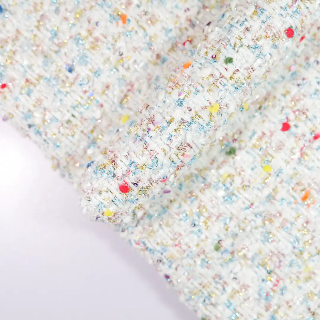China Fabric for Overcoat,Open Waistcoat,Long Sleeve Base Layer Top,Ruched Cuffs Big Collar Top Chanel-Style Fabric Woolen Polyester colorful color buy from China wholesaler bulk order at wholesale price free worldwide shipping Alibaba