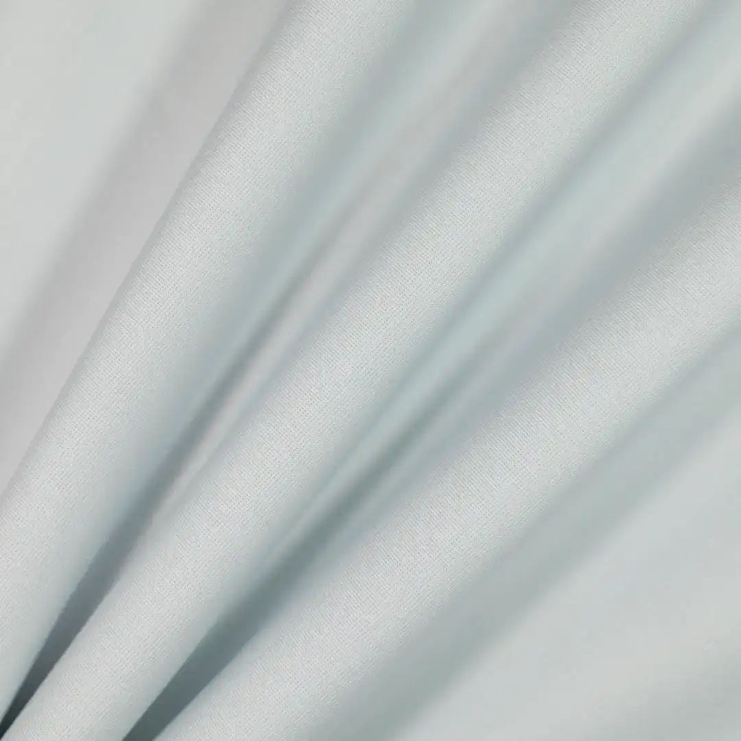 China Fabric for Shirt,Pants,T-Shirt,Polo Shirt,Shorts Interlock Knit Fabric Viscose Rayon Nylon Spandex light blue color buy from China wholesaler bulk order at wholesale price free worldwide shipping Alibaba