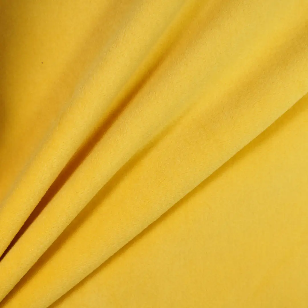 China Fabric for Jackets,Overcoat Fleece Knit Fabric Cotton Spandex Silk Polyester yellow color buy from China wholesaler bulk order at wholesale price free worldwide shipping Alibaba