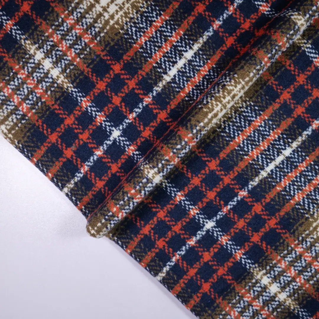 China Fabric for Jackets,Blazer,Overcoat Yarn Dyed Check Synthetic Woven Fabric Polyester Acrylic Chemical Fiber dark blue color buy from China wholesaler bulk order at wholesale price free worldwide shipping Alibaba