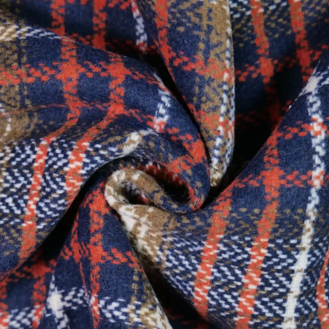 China Fabric for Jackets,Blazer,Overcoat Yarn Dyed Check Synthetic Woven Fabric Polyester Acrylic Chemical Fiber dark blue color buy from China wholesaler bulk order at wholesale price free worldwide shipping Alibaba