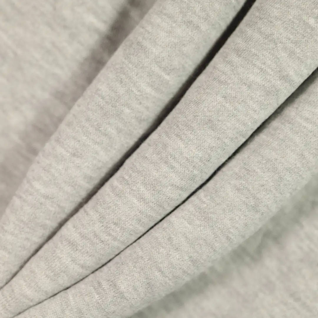 China Fabric for Hoodie,Flare Leggings Fleece Knit Fabric Cotton Polyester grey color buy from China wholesaler bulk order at wholesale price free worldwide shipping Alibaba