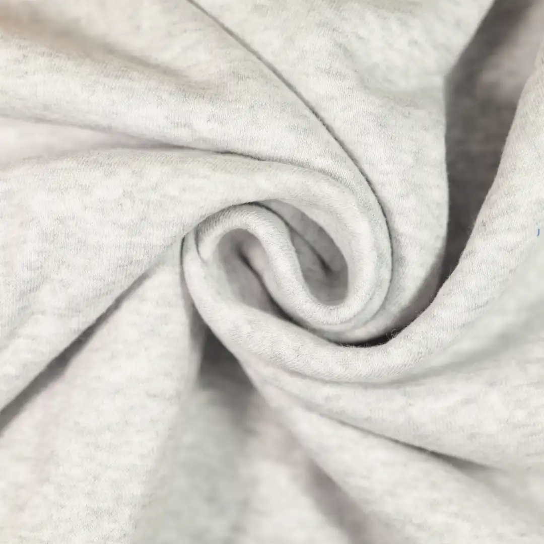 China Fabric for Hoodie,Flare Leggings,Kids Peter Pan Collar Sleeveless Sweatshirt Fleece Knit Fabric Cotton Polyester grey color buy from China wholesaler bulk order at wholesale price free worldwide shipping Alibaba