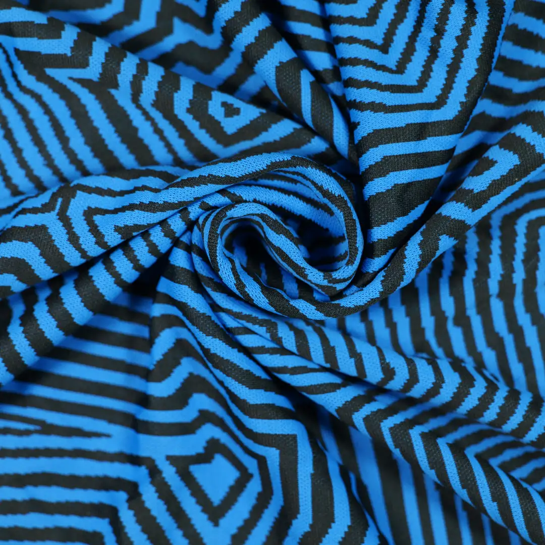 China Fabric for T-Shirt,Skirt,Strap Midi Dress Single Jersey Knit Fabric Polyester BLUE BLACK color buy from China wholesaler bulk order at wholesale price free worldwide shipping Alibaba