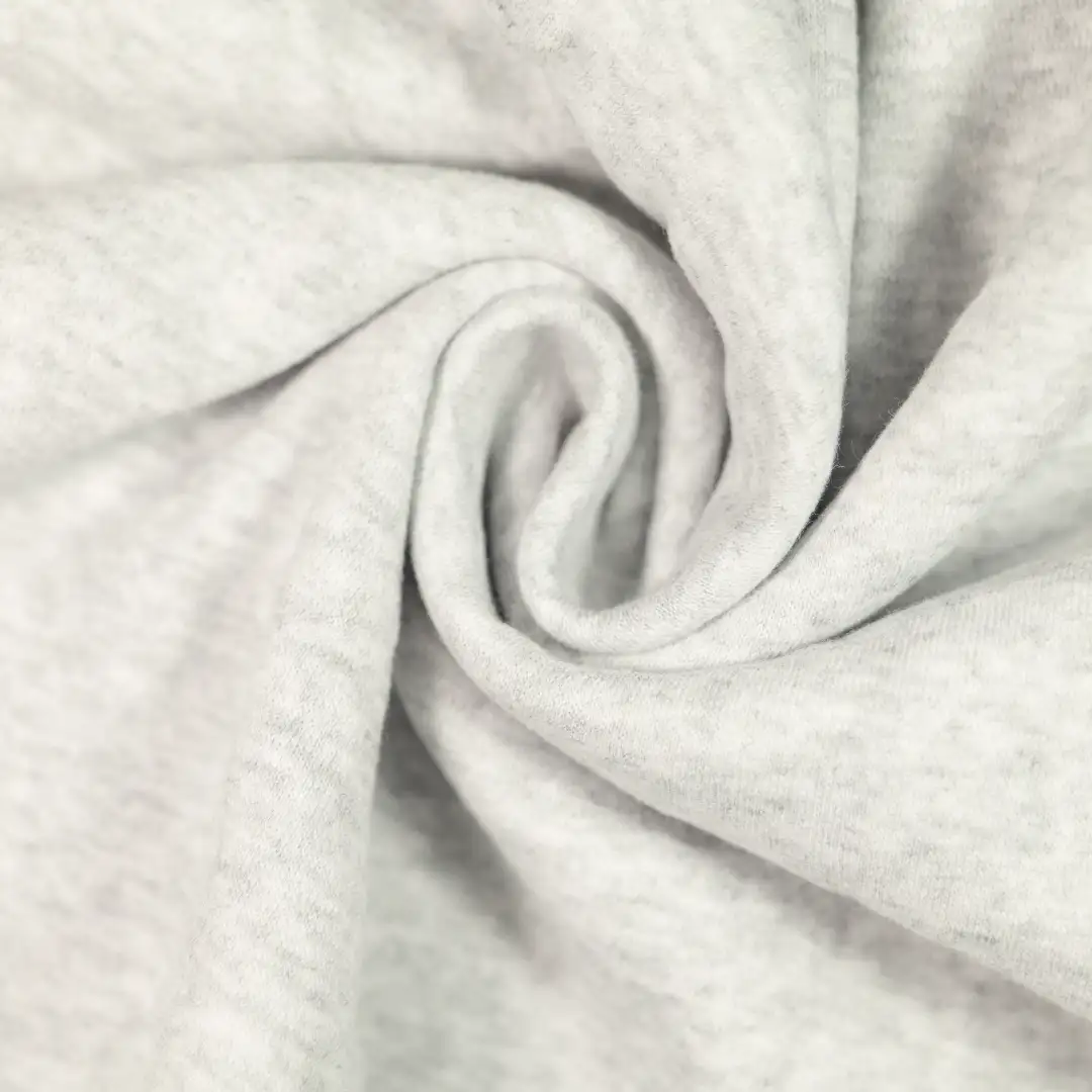 China Fabric for Jackets,Hoodie,Flare Leggings Fleece Knit Fabric Cotton Polyester grey color buy from China wholesaler bulk order at wholesale price free worldwide shipping Alibaba