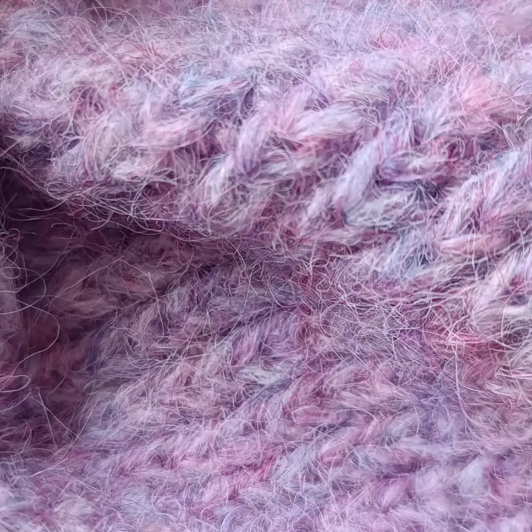 China Yarn for Open Cardigan (Sweater),Full-Zipper Cardigan (Sweater),Half-Zipper Cardigan (Sweater),Round Neck Pullover (Sweater),Crop Top Pullover (Sweater),Hoodie  (Sweater) Mossy Yarn Fancy Yarn Acrylic Recycled Polyester Nylon Wool Elastane purple+blue color buy from China wholesaler bulk order at wholesale price free worldwide shipping Alibaba