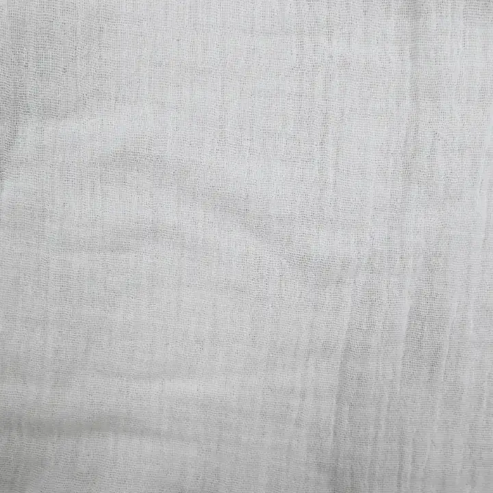 India Fabric for Shirt,Tank Top Cotton Double Layer Natural Woven Fabric Cotton White color buy from India wholesaler bulk order at wholesale price free worldwide shipping Alibaba