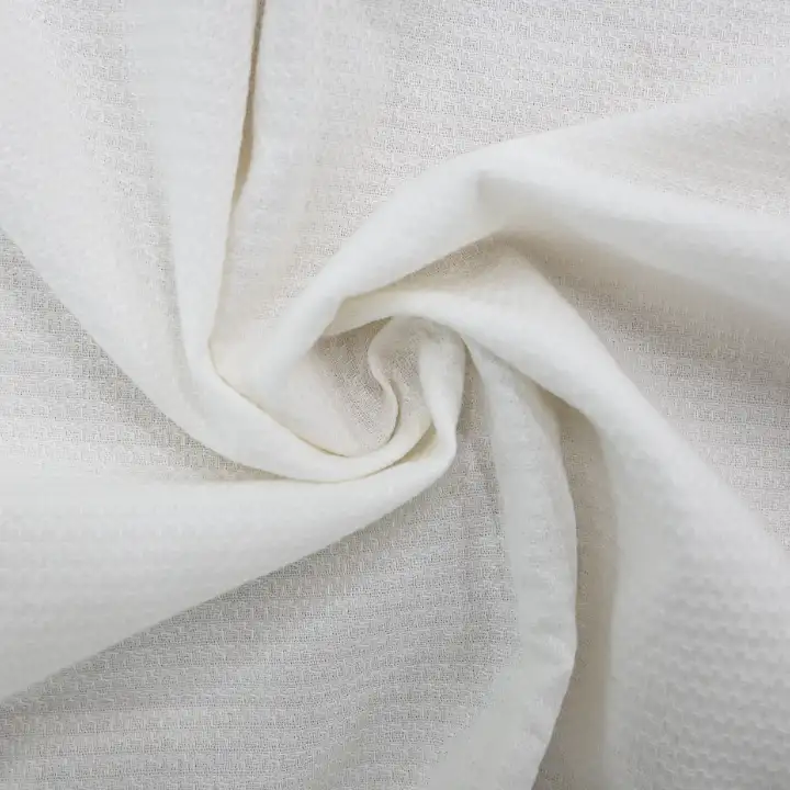 India Fabric for Shirt,Tank Top Cotton Dobby Natural Woven Fabric Cotton White color buy from India wholesaler bulk order at wholesale price free worldwide shipping Alibaba