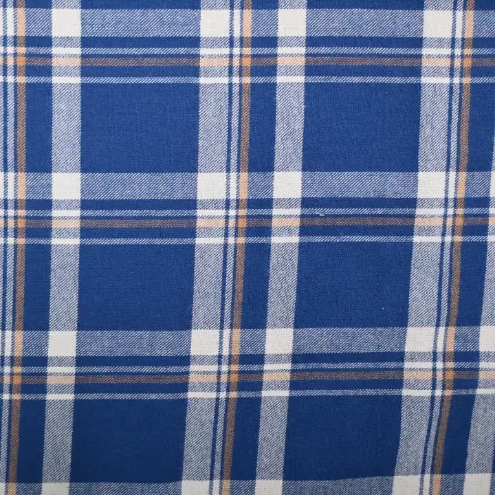 India Fabric for Shirt,Tank Top Cotton YD Twill Natural Woven Fabric Cotton Blue Multi color buy from India wholesaler bulk order at wholesale price free worldwide shipping Alibaba