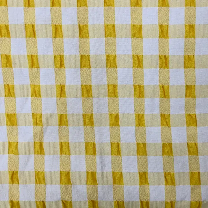 India Fabric for Shirt,Tank Top Cotton YD Chambray Natural Woven Fabric Cotton Polyester Yellow/White color buy from India wholesaler bulk order at wholesale price free worldwide shipping Alibaba