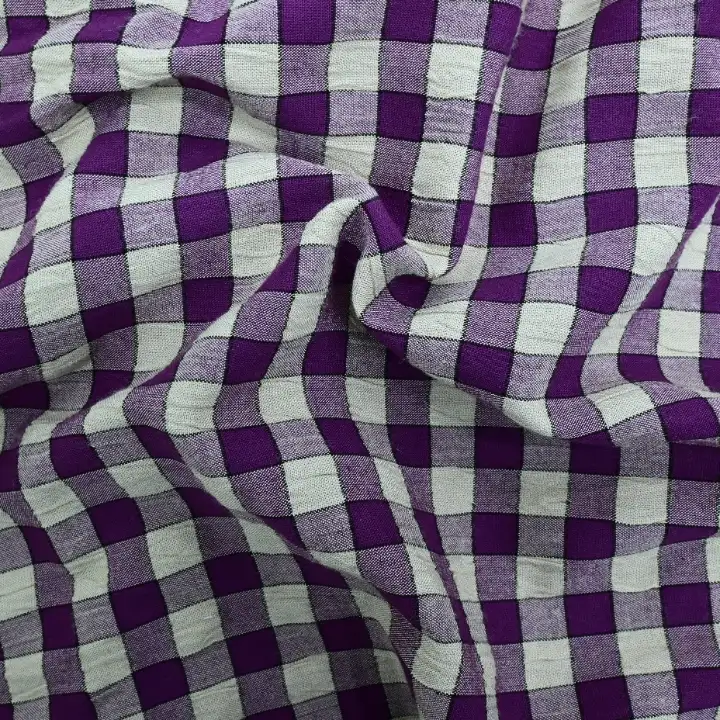 India Fabric for Shirt,Women Top,Skirt Cotton/Rayon Plain Woven Blended Fabric Purple color buy in India wholesaler bulk order at wholesale price free worldwide shipping Alibaba