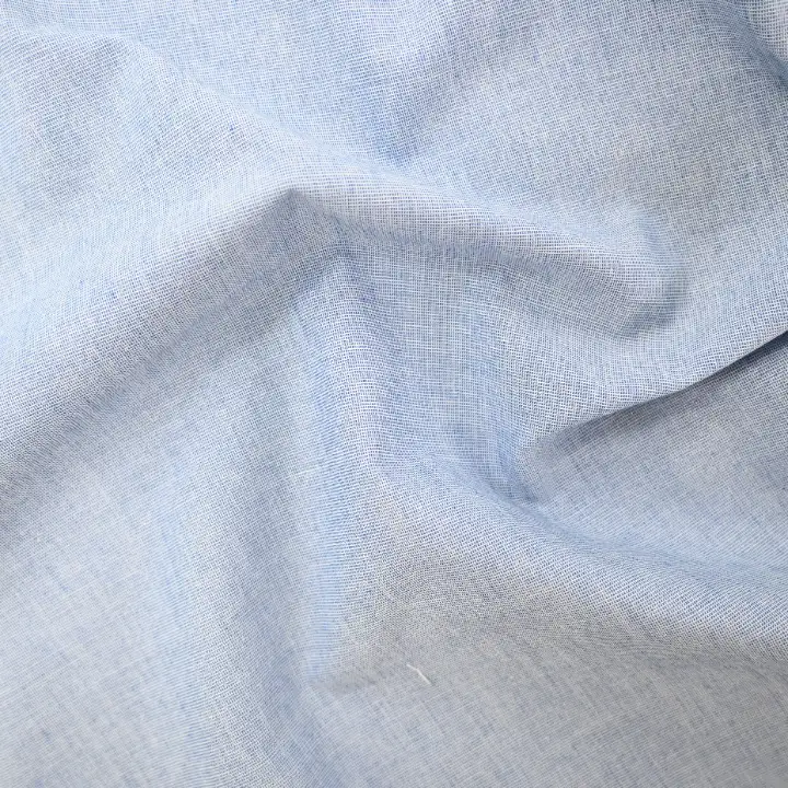 India Fabric  Cotton YD Chambray Natural Woven Fabric Blue color buy in India wholesaler bulk order at wholesale price free worldwide shipping Alibaba