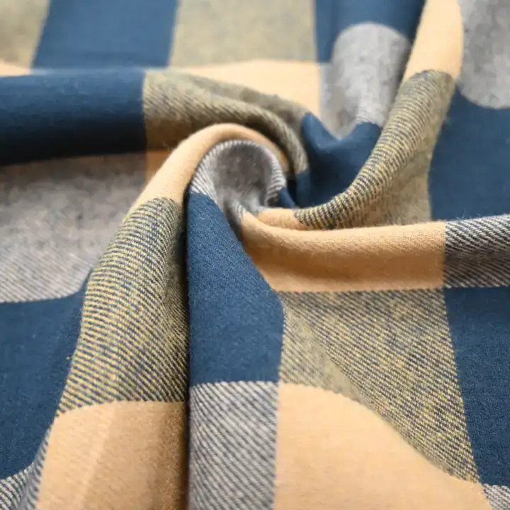 India Fabric for Shirt,Crop Top,Skirt,Over Shirt Cotton YD Flannel Natural Woven Fabric Cotton Flannel YD Checks color buy from India wholesaler bulk order at wholesale price free worldwide shipping Alibaba