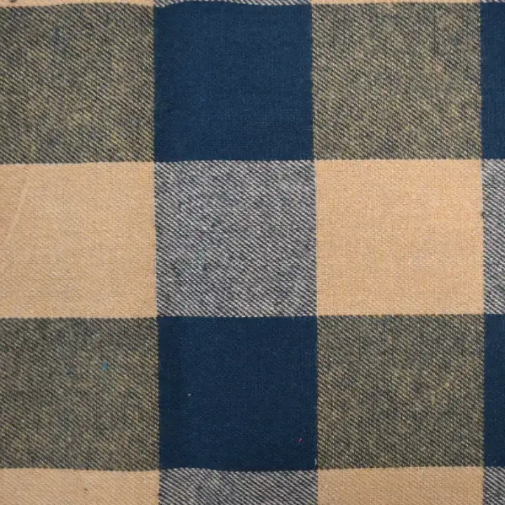 India Fabric for Shirt,Crop Top,Skirt,Over Shirt Cotton YD Flannel Natural Woven Fabric Cotton Flannel YD Checks color buy from India wholesaler bulk order at wholesale price free worldwide shipping Alibaba