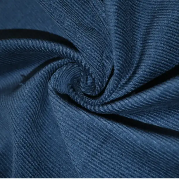 India Fabric for Blouse,Skirt,Crop Top Cotton Corduroy Natural Woven Fabric Cotton Blue color buy from India wholesaler bulk order at wholesale price free worldwide shipping Alibaba