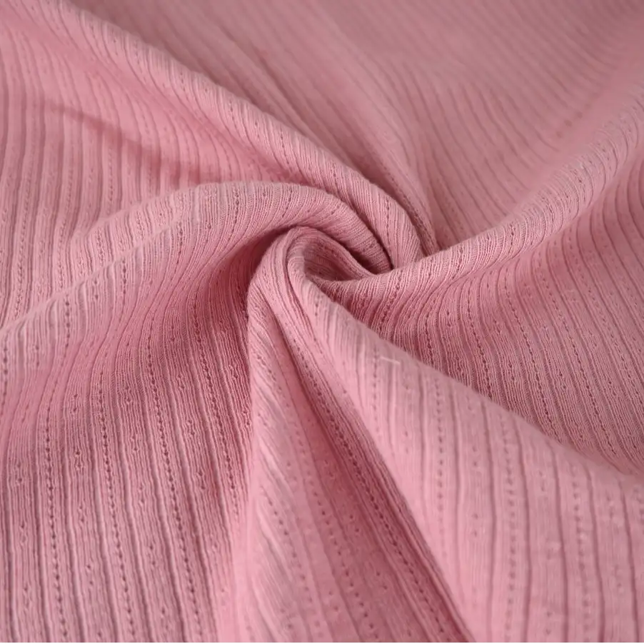 India Fabric for Blouse Rib Knit Fabric Cotton Peach color buy from India wholesaler bulk order at wholesale price free worldwide shipping Alibaba