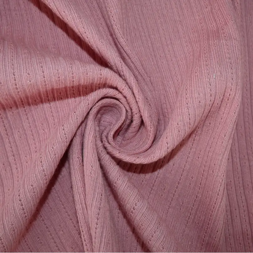 India Fabric for Blouse Rib Knit Fabric Cotton Peach color buy from India wholesaler bulk order at wholesale price free worldwide shipping Alibaba