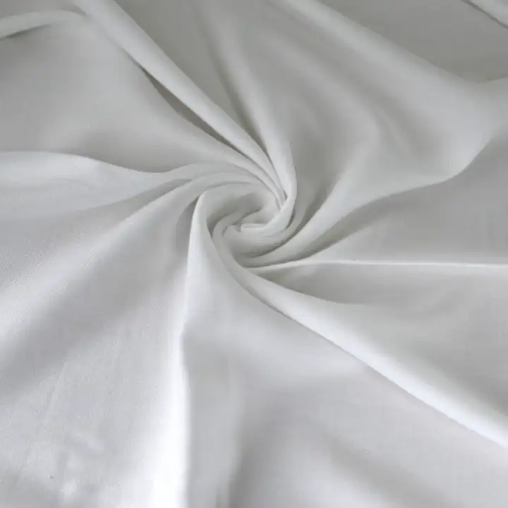 India Fabric  Viscose/Rayon Crepe Natural Woven Fabric Viscose Off White color buy from India wholesaler bulk order at wholesale price free worldwide shipping Alibaba