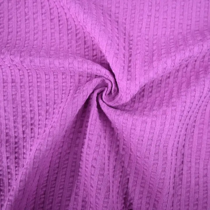 India Fabric for Pajamas Cotton Seersucker Natural Woven Fabric Cotton Lilac color buy from India wholesaler bulk order at wholesale price free worldwide shipping Alibaba