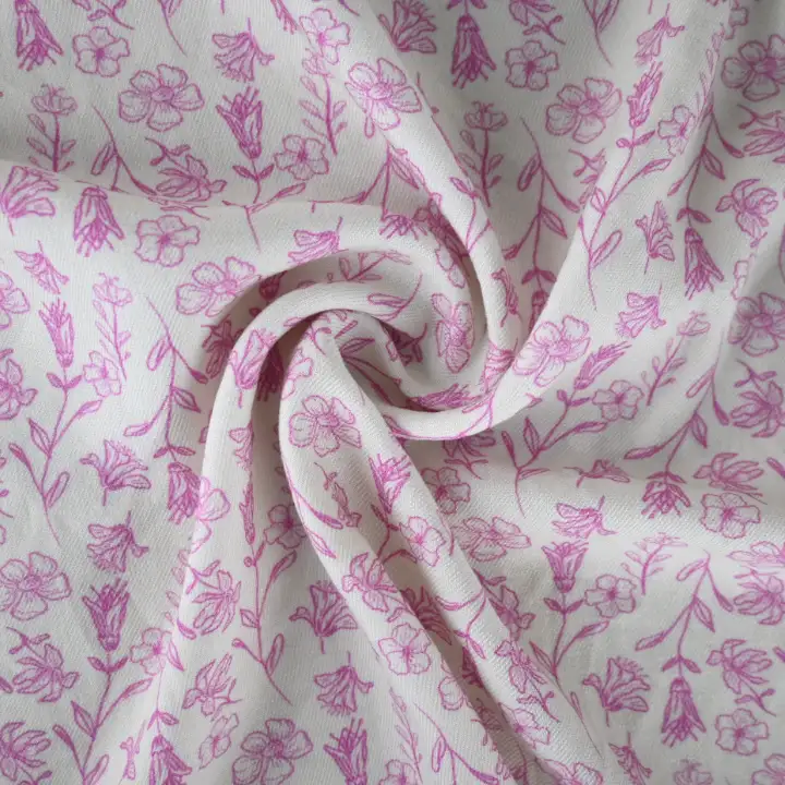 India Fabric for Shirt Viscose/Rayon Crepe Natural Woven Fabric Viscose Printed color buy from India wholesaler bulk order at wholesale price free worldwide shipping Alibaba