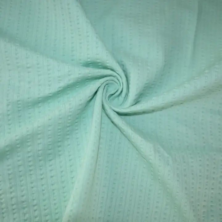 India Fabric for Pajamas Cotton Seersucker Natural Woven Fabric Cotton Sea Green color buy from India wholesaler bulk order at wholesale price free worldwide shipping Alibaba