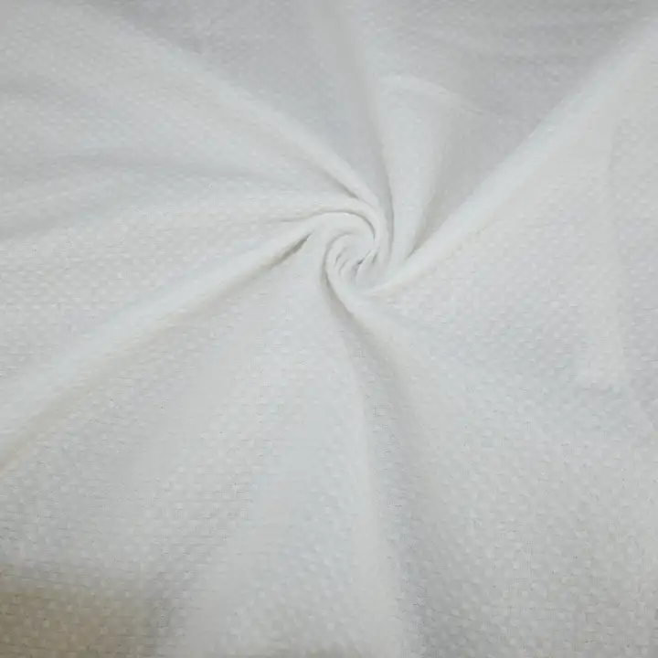 India Fabric for Shirt Cotton Dobby Natural Woven Fabric Cotton White color buy from India wholesaler bulk order at wholesale price free worldwide shipping Alibaba