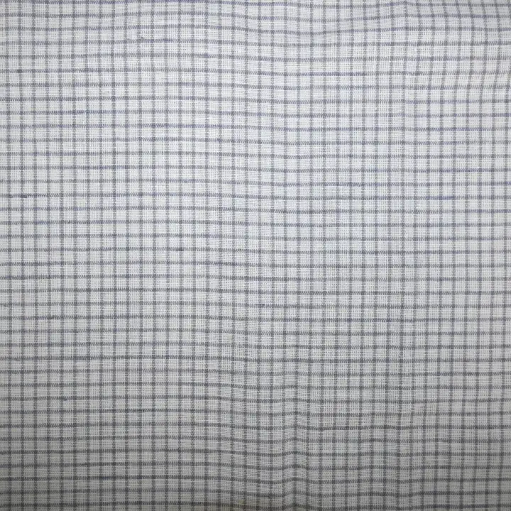 India Fabric for Shirt Cotton Plain Natural Woven Fabric Cotton Linen White Check color buy from India wholesaler bulk order at wholesale price free worldwide shipping Alibaba